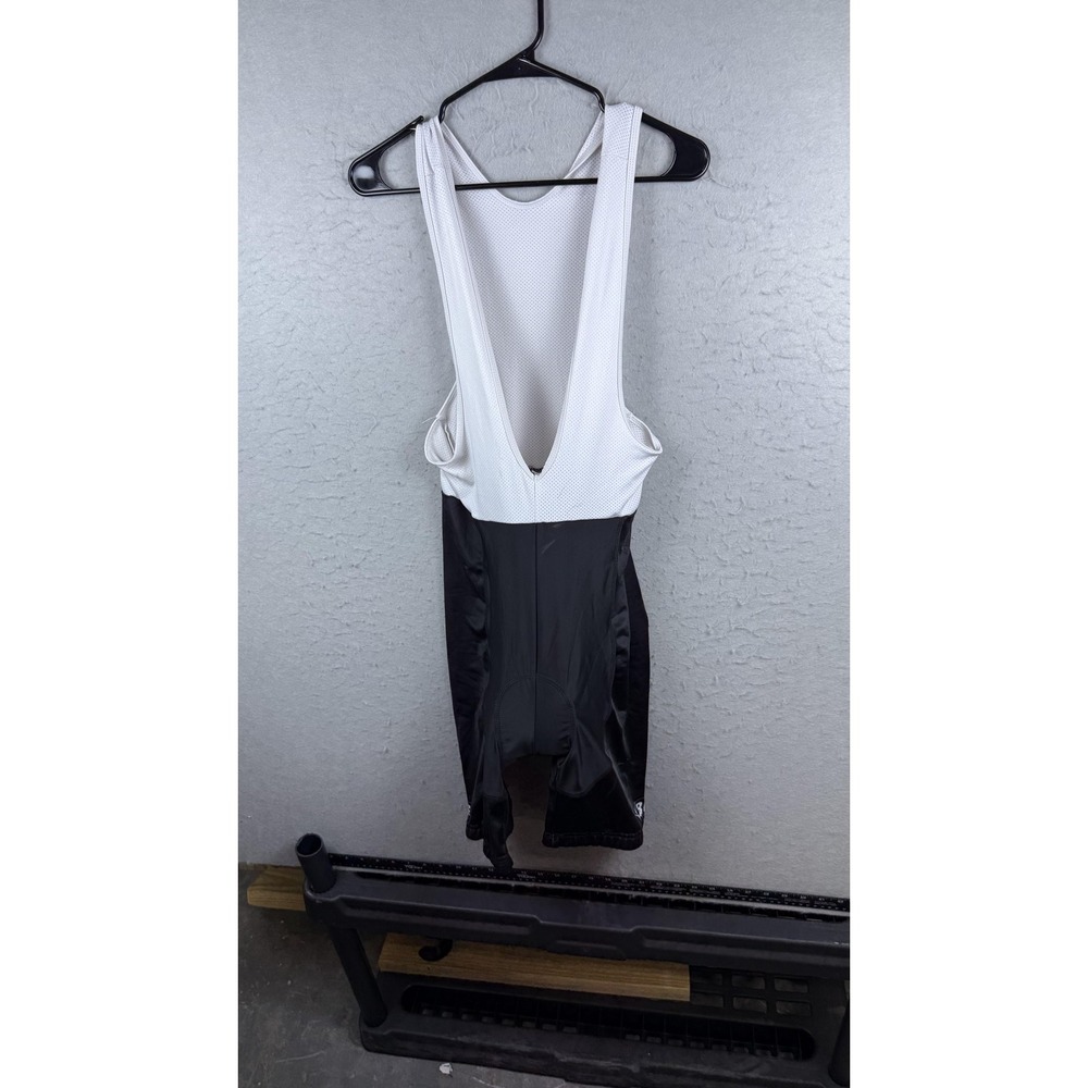 BiC Cycling Bib Shorts Mens XL Black White Padded Gel‎ Seat Bike Wear Shorts